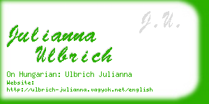 julianna ulbrich business card